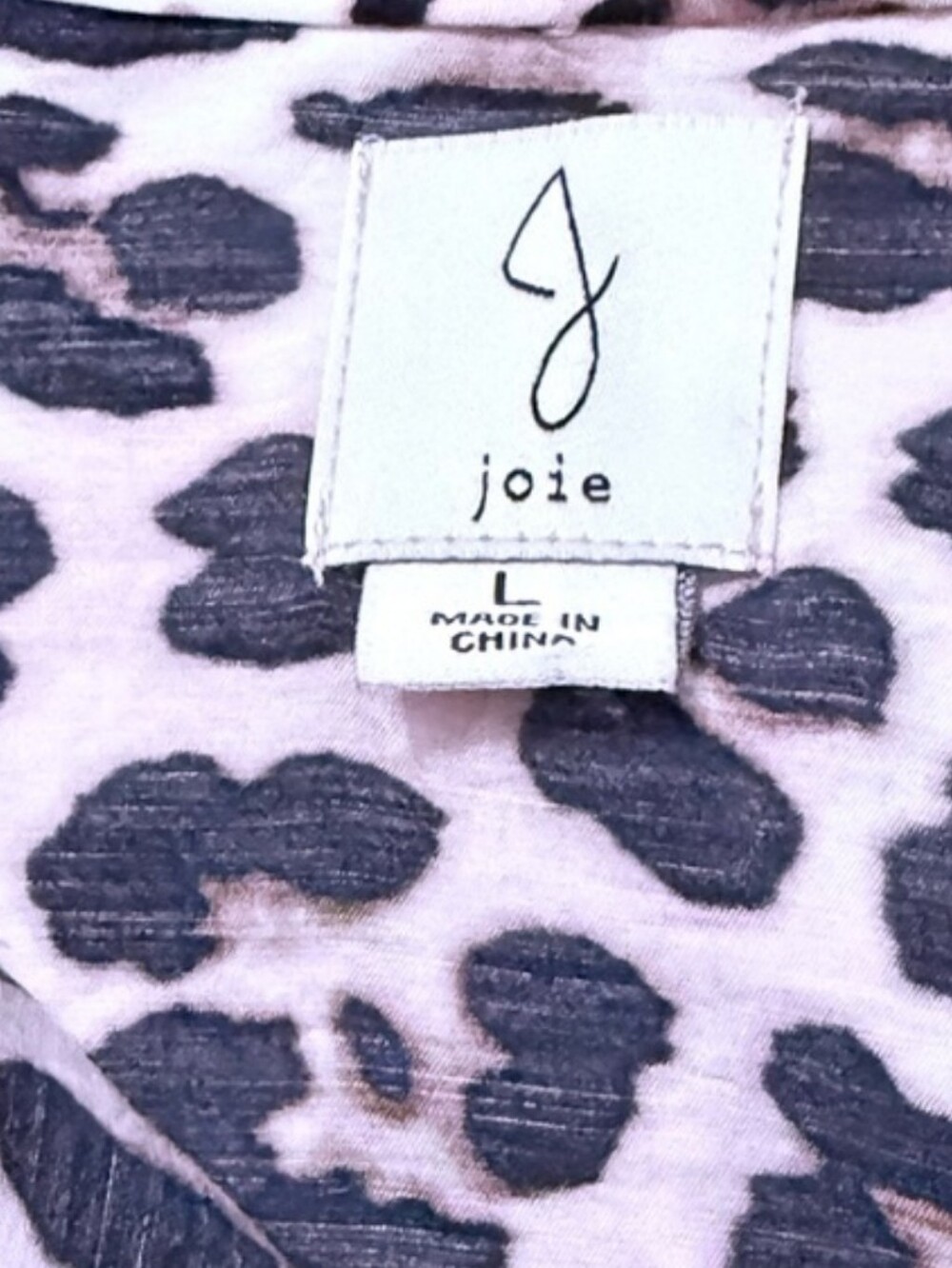 Joie Leopard Print Mini Dress Size L  With Pockets - Picture 4 of 5